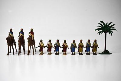 French Depose Lead Camels & Arabs. 3 mounted camels. Almost 4 inches tall. 2 of the camels the 