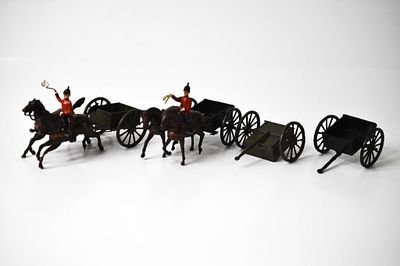 Britains Set #1330 Royal Engineers General. Service Wagons; Roughly 8 inches long. Lighter green 