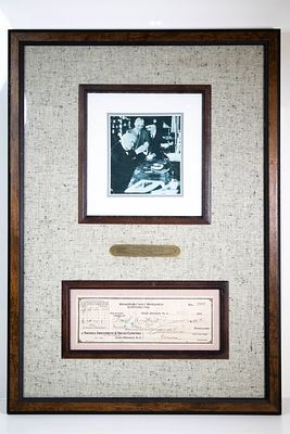 Thomas Edison Signed Check (1928). Includes an original Thomas A. Edison signed check, dated 