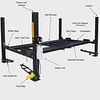 FP9K-DX-XLT 4-post vehicle storage lift. Up for auction is a FP9K-DX-XLT 9,000 lb 4-post vehicle Image - 2