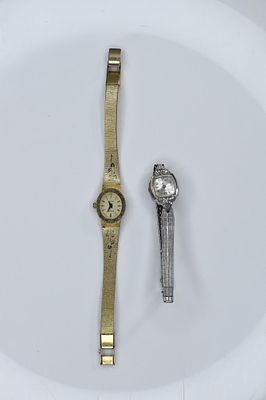 Baylor & Bulva Dress Watches. Baylor ladies watch with Japanese movement, Bulva watch has gold 