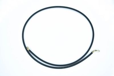 14K and Leather style choker. Leather and 585 measuring approximately 20.5" long when unclasped.