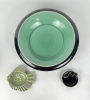 (3) Rookwood Pottery Pieces. No chips or cracks seen, some crazing on fish. Large bowl measures Image - 2