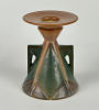 Roseville Aztec Lady Candle Holder. Marked 4"T x 3.35" W Good condition no chips or cracks seen.Image - 1