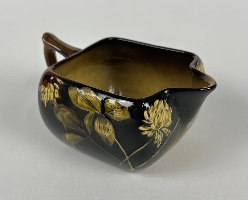 Rookwood Carolyn Steinle #43W Small Pitcher. 2.25"T x 4.5"L Good condition no chips or cracks seen.