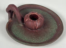 Rookwood #1067 Candle Holder. Width: 5.5"
Note: hairline crack at base not visible at topImage - 1