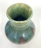 Fulper Polychrome Drip Glaze 10" Tall Pottery Vase. Shape 524 Width: 8" Good condition no chips Image - 2