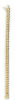 14K Gold Link Bracelet 7 1/2". Weight: 11.34g Width: 7mmImage - 2