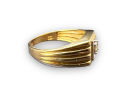 Men's 10K Gold & Diamond Ring. Diamond Diameter: 3.7mm. Weight: 4.31g 
Ring Size: 10Image - 4
