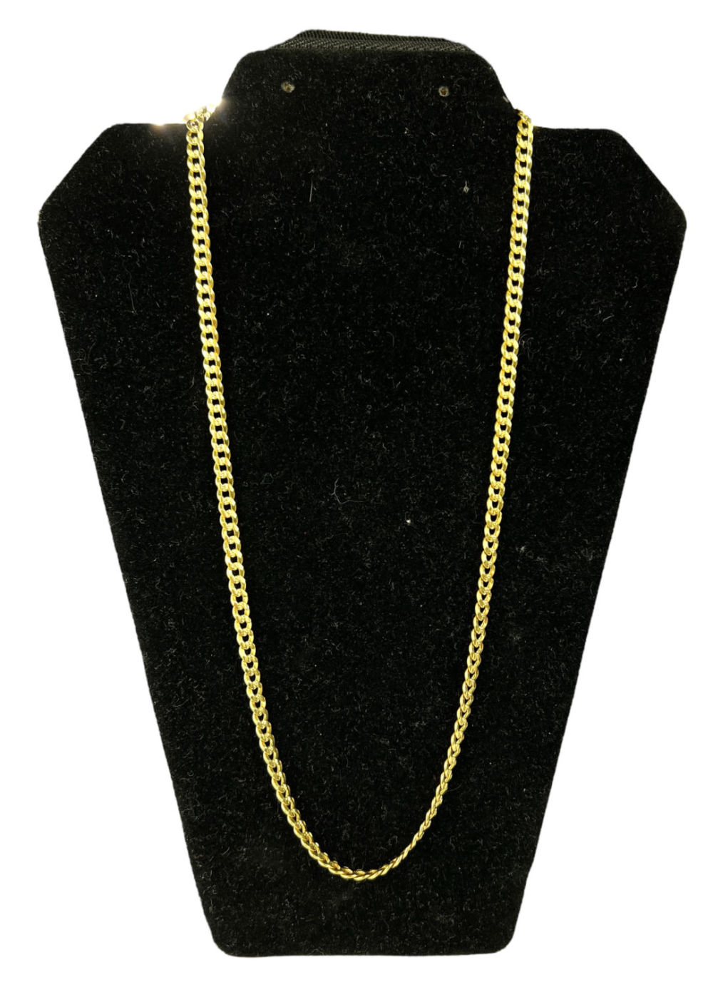 18K Cuban Link Premet Necklace 24". Weight: 39.24g
