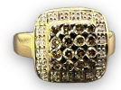 14K Gold Diamond Ring. Weight: 5.98g Ring Size: 6Image - 1