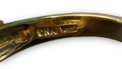14K Gold Diamond Ring. Weight: 5.98g Ring Size: 6Image - 3