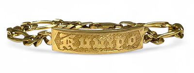 14K Italian Yellow Gold Kuuipo Bracelet. Clasp: Lobster clasp, marked 14K Italy and SAK 
Length: 