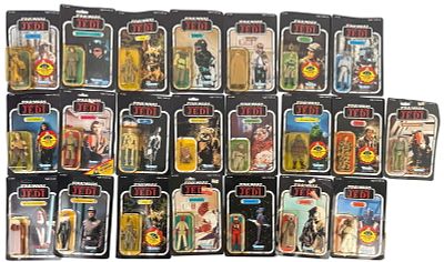 (22) Vintage Kenner Star Wars Return of the Jedi Action Figures. Including ROTJ Klaatu, Nikto 