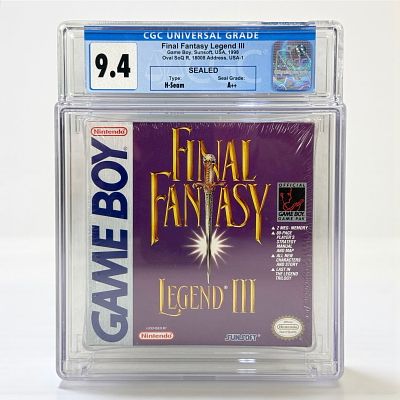 Final Fantasy Legend III (Sunsoft) CGC 9.4-A++. Sunsoft, Oval SoQ R, 18008 Address, USA-1 