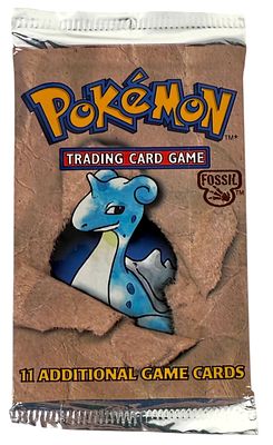 Sealed Booster Pokemon Trading Card Fossil Set. This is an original 1999 card pack from the 