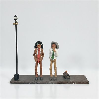 Gene Zesch "Country Gone To Town" Bronze Sculpture. Signed and numbered on the top right side. 