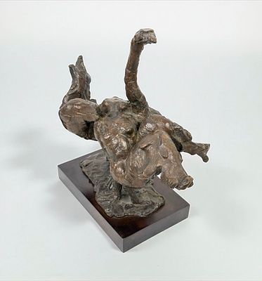 Paul Granlund "Leda And The Swan" Bronze Sculpture. Signed: P.T Granlund 
Dated: 1962 
Edition: 