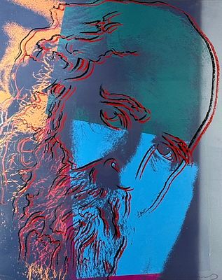 Andy Warhol "Martin Buber" Screenprint. From the series 'Ten Portraits of Jews of the Twentieth 
