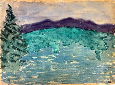 Milton Clark Avery Watercolor On Paper. Signed lower left; additional notations along the 