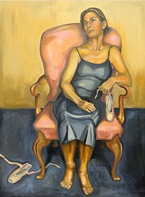 Kristie Bretzke "The Last Dance" Oil On Canvas. Minnesota artist. 
Signed: Lower left 
Frame: 