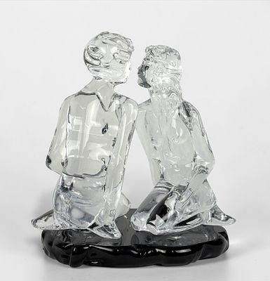 Loredano Rosin "Lovers" Sculpture. Signed on base and certificate of authenticity included. 