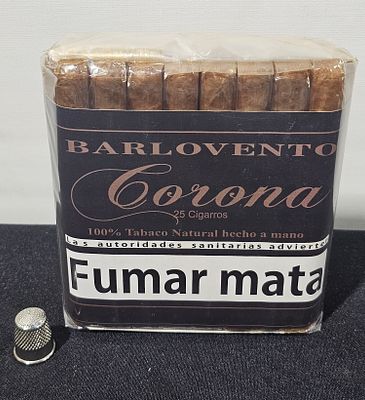 25 charutos corona barlovento