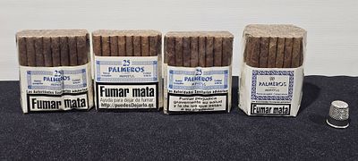 Caixa com 50 palmeros minitos e 3 caixas com 25 palmeros minitos