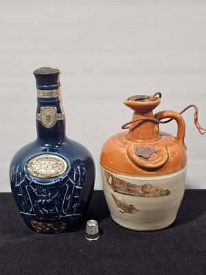 2 garrafas de whisky decanter