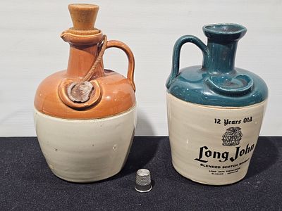 2 garrafas de whisky decanter