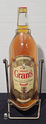 Garrafa grant's com suporte de 4,5 litros