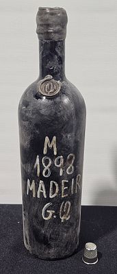 Garrafa vinho madeira malvasia 1898 gabriel quintal