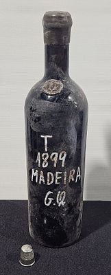 Garrafa vinho madeira terrantez 1899 gabriel quintal