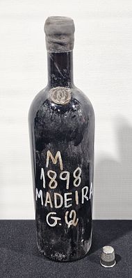 Garrafa vinho madeira malvasia 1898 gabriel quintal