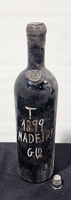 Garrafa vinho madeira terrantez 1899 gabriel quintal