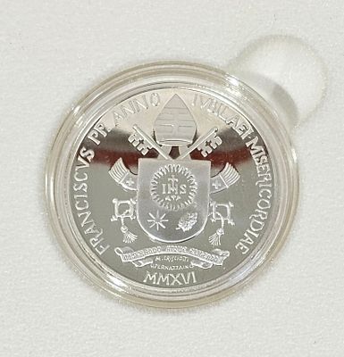 10 euros vaticano 2016 papa francisco proof em prata 925
