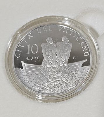10 euros vaticano 2011 papa benedetto XVI proof em prata 925