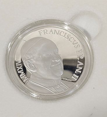 10 euros vaticano 2014 papa francisco proof em prata 925