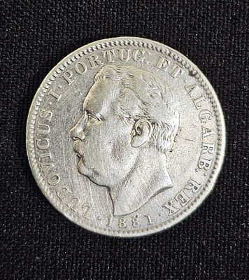 1 rupia 1881 em prata