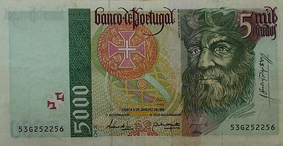 5000 escudos Vasco da Gama