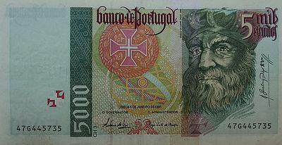 5000 escudos Vasco da Gama