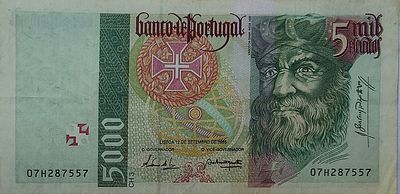 5000 escudos Vasco da Gama