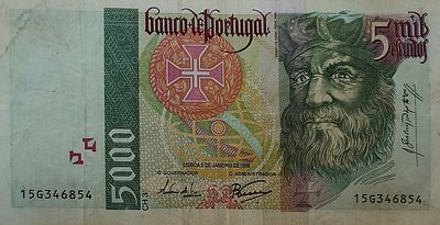 5000 escudos Vasco da Gama