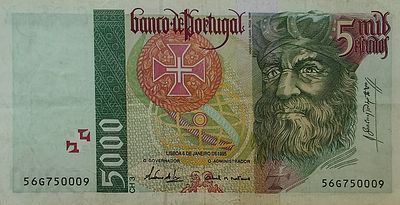 5000 escudos Vasco da Gama
