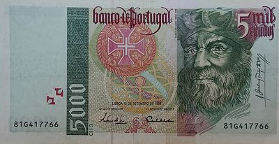 5000 escudos Vasco da Gama