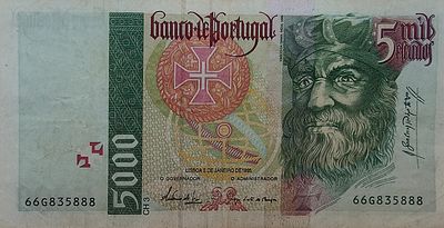5000 escudos Vasco da Gama