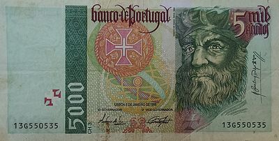 5000 escudos Vasco da Gama