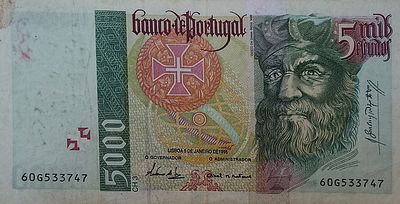 5000 escudos Vasco da Gama