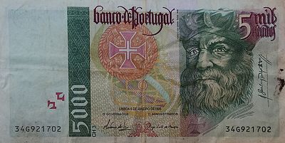 5000 escudos Vasco da Gama