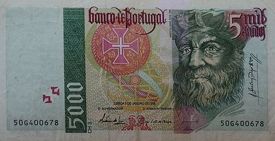 5000 escudos Vasco da Gama